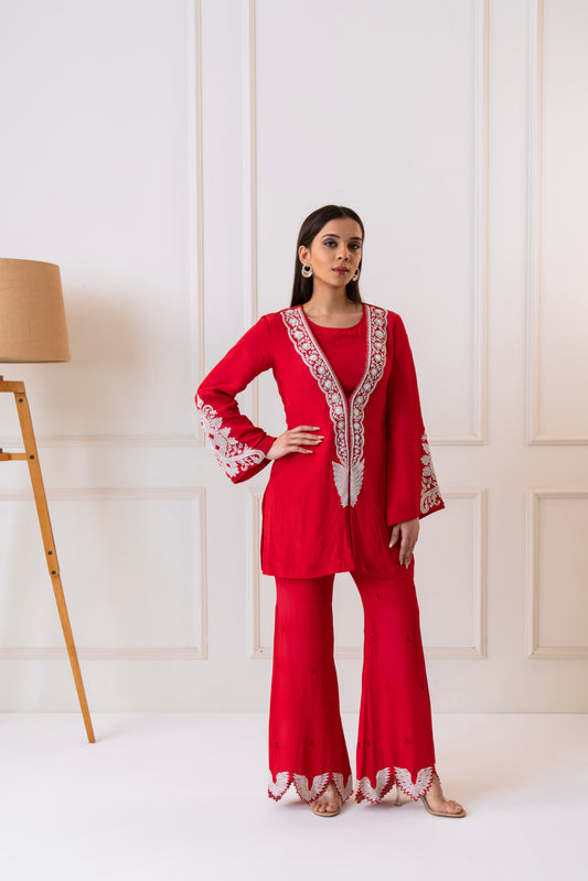 Laal Umang - Red Flared Set