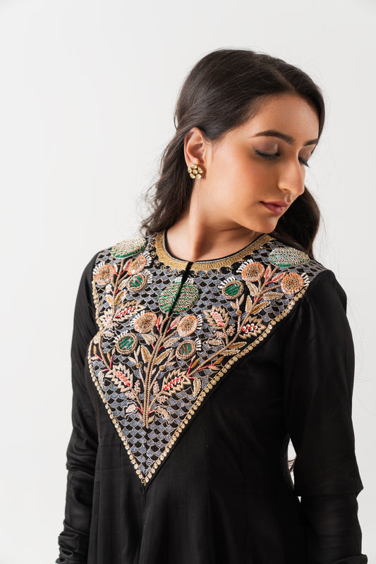 Andheri Raat - Black Anarkali Set
