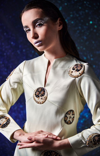 All over embroidered dress